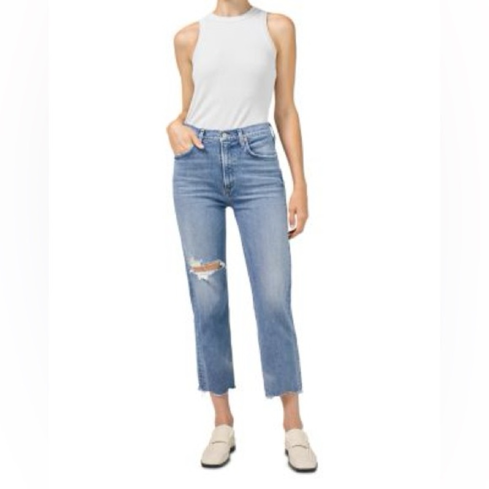 Citizens of Humanity Women’s Blue Premium Vintage Daphne Crop Jeans Size 26